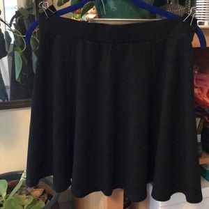 H&M divided sz M skater skirt w silver zipper